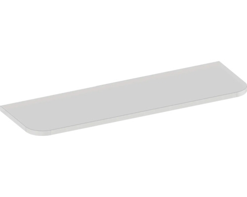 Tablette d'étagère avec coins arrondis, blanc