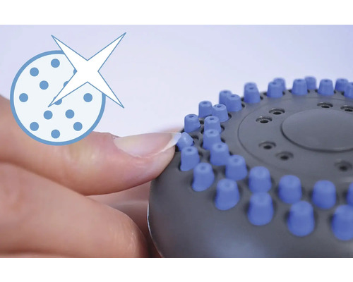 Pomme de douche avec fonction anticalcaire