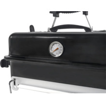 Barbecue portable au charbon de bois avec affichage de la température