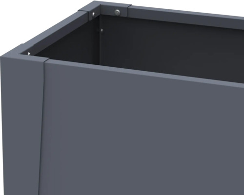 Vue détaillée d'une jardinière avec des vis