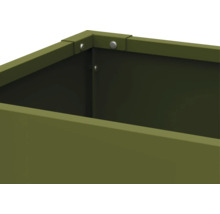 Vue détaillée d'un parterre de jardin en métal