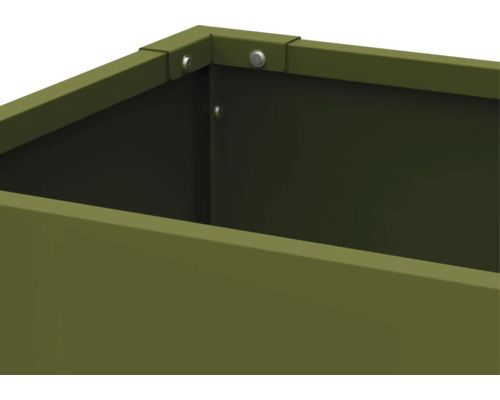 Vue détaillée d'un parterre de jardin en métal