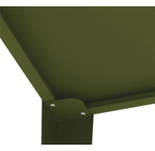 Vue détaillée d'un pavillon avec des raccords d'angle robustes