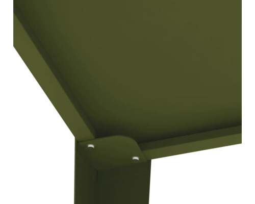 Vue détaillée d'un pavillon avec des raccords d'angle robustes