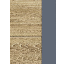 Sol stratifié aspect chêne avec grain de bois détaillé