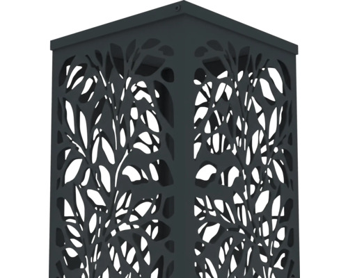 Dekorative Gartenleuchte mit filigranem Blätterdesign