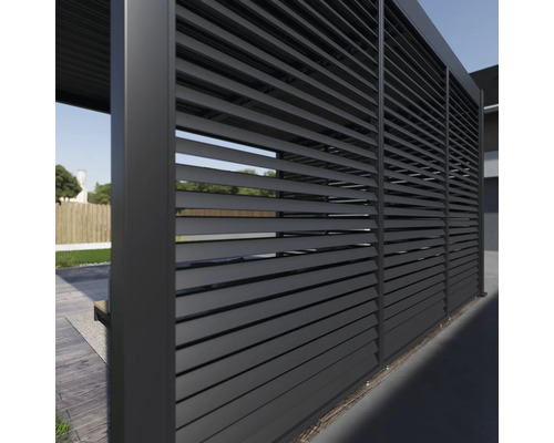 Paroi à lamelles pour l'aménagement du jardin et comme brise-vue