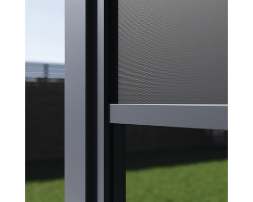 Vue détaillée d'un store moustiquaire