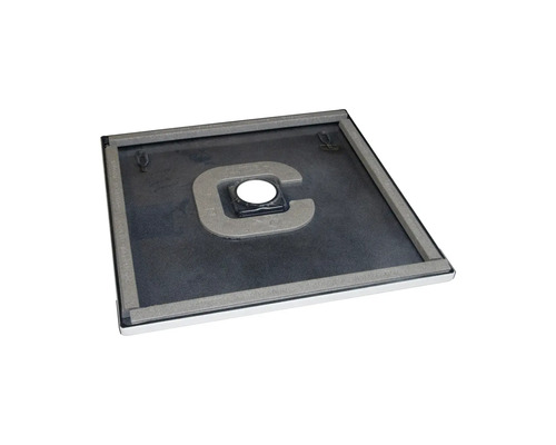 Quadratische Duschwanne mit Ablauf