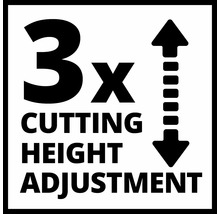 Réglage de la hauteur de coupe 3x