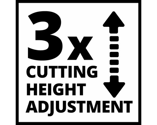 Réglage de la hauteur de coupe 3x