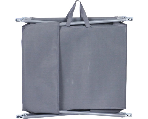 Panier à linge en tissu avec poignées et armature en métal