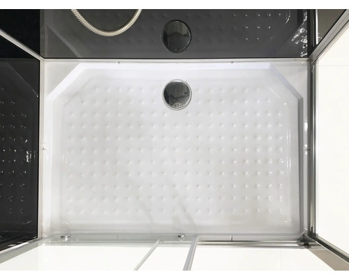 Rechteckige Duschwanne mit Ablauf