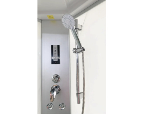 Duschpaneel mit Handbrause und Bedienelementen