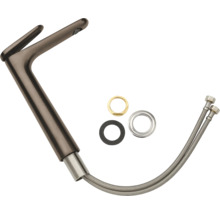 Waschtischarmatur mit Anschlussschläuchen und Dichtungen