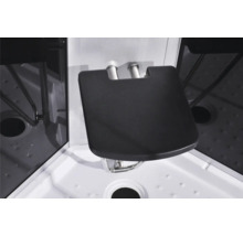 Siège de douche mural dans une cabine de douche