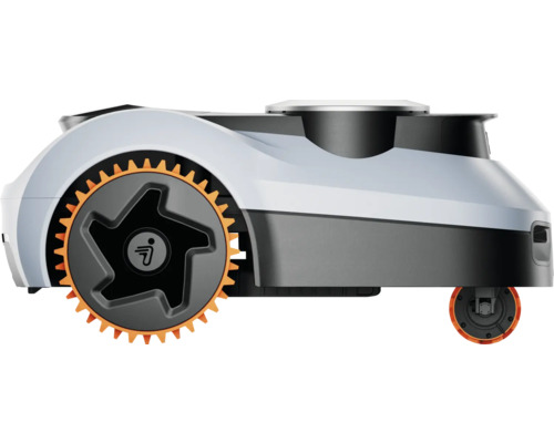 Rasenmähroboter mit gezacktem Rad
