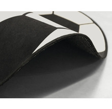 Détail d'un paillasson de football