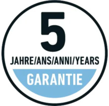 Fünf Jahre Garantie