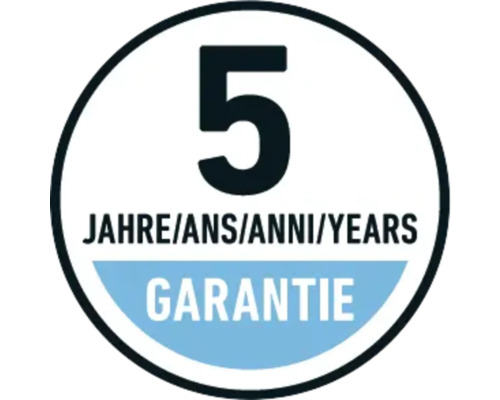 Fünf Jahre Garantie