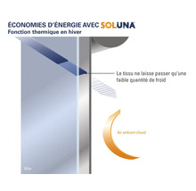 Fenêtre à économie d'énergie Soluna avec fonction thermique en hiver