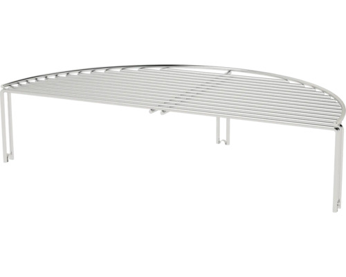 Grille de barbecue demi-ronde en métal avec pieds