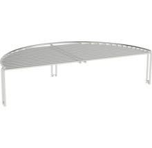 Grille de barbecue demi-circulaire en métal avec pieds