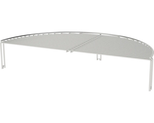 Grille de cuisson demi-ronde en métal avec pieds