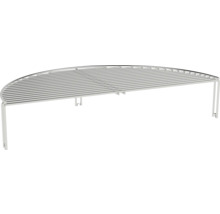 Grille de cuisson demi-ronde en métal avec pieds