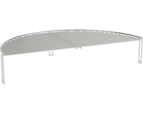 Grille de cuisson demi-ronde en métal avec pieds