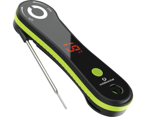 Thermomètre à viande numérique avec sonde de mesure et logo Outdoorchef