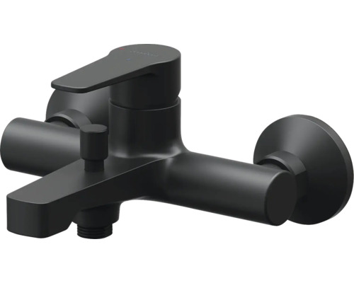 Robinet de lavabo noir pour montage mural