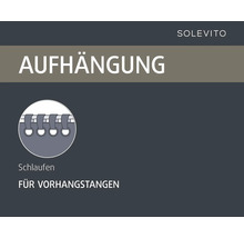 Aufhängung für Vorhangstangen mit Schlaufen