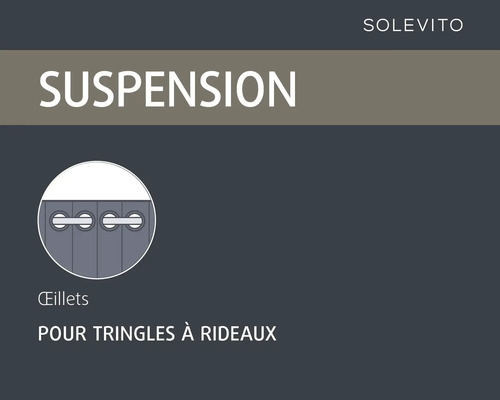 Suspension pour tringles à rideaux