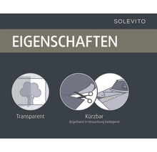SoleVito Eigenschaften: transparent, kürzbar, Bügelband in Verpackung