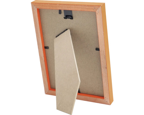 Rückseite eines Bilderrahmens mit Aufsteller