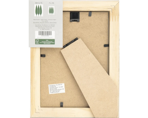 Holz Bilderrahmen mit Aufsteller auf der Rückseite