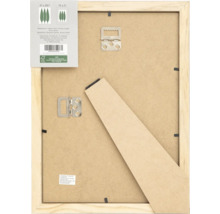 Rückseite des Bilderrahmens aus Holz mit Aufhängung