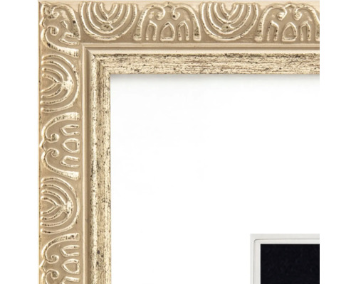 Bildecke mit verziertem Rahmen