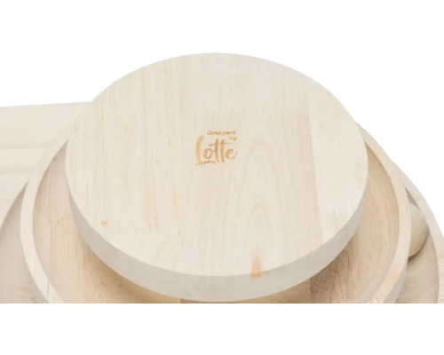 Holztabletts mit Lotte Design