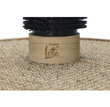 Bürste mit Holzgriff und Aufschrift Designed by Lotte