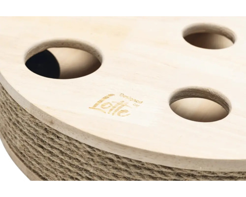 Kratzbaum mit Spielzeuglöchern und Sisal-Ummantelung