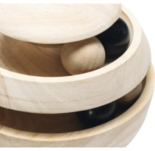 Holzkugelbahn mit Holzkugeln