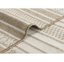 Vue détaillée d'un tapis rayé