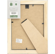 Arrière d'un cadre photo en bois avec suspension