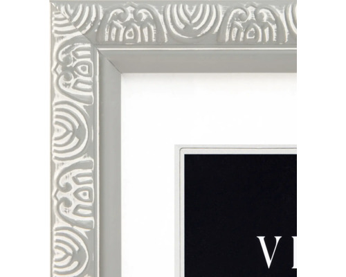 Gros plan d'un cadre photo avec motif décoratif