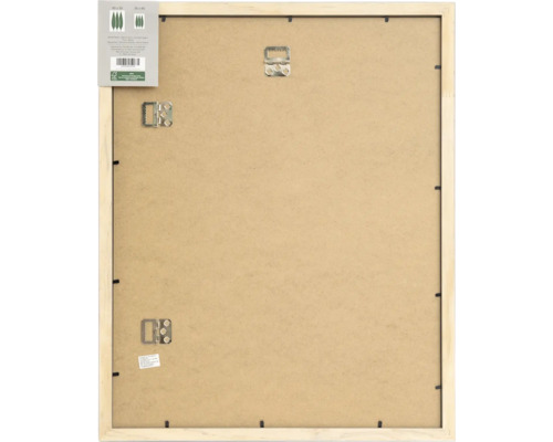 Arrière d'un cadre photo en bois avec suspension