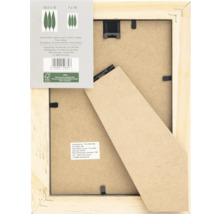 Cadre photo en bois avec label FSC vu de derrière