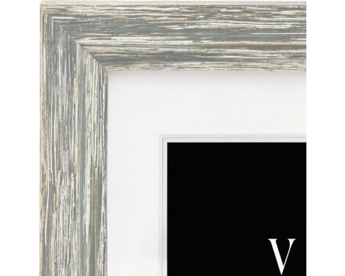 Vue détaillée d'un cadre avec passe-partout