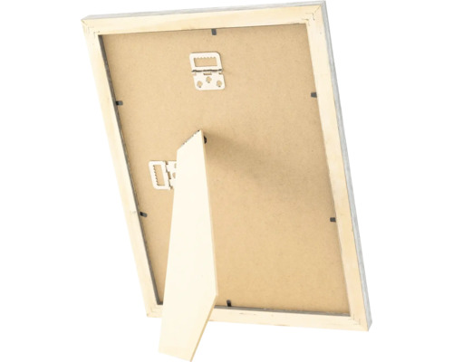 Arrière d'un cadre photo avec dispositif de suspension et support